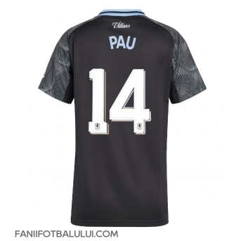 Aston Villa Pau Torres #14 Tricou Fotbal Replică 2025-26 Femei Deplasare